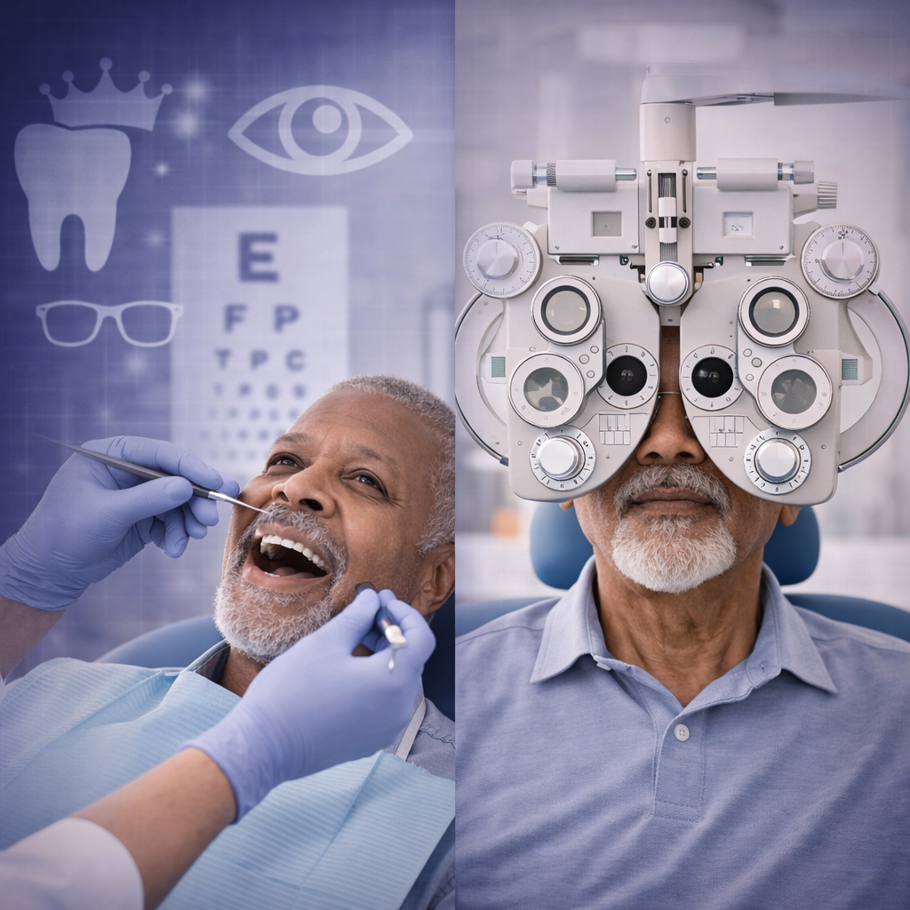 Dental and vision coverage illustration